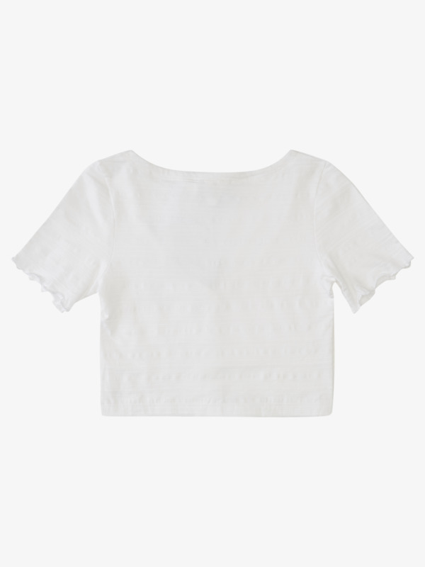 1 Uncomplicated Mind - Camiseta Crop con Botones Delanteros para Mujer Blanco ARJKT03364 Roxy
