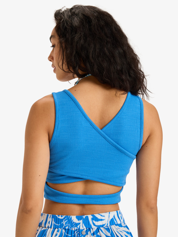 7 Good Keepsake - Crop top ajusté pour Femme Bleu ARJKT03438 Roxy