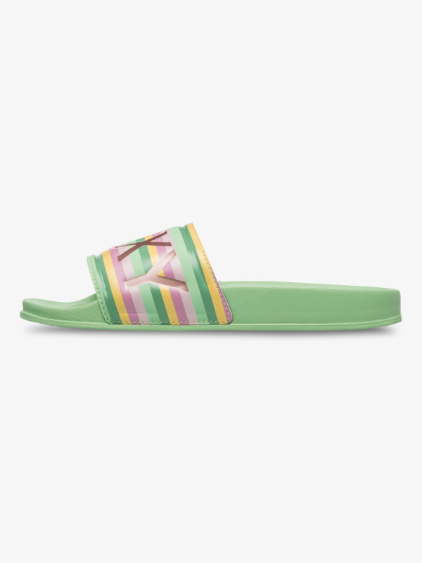 1 Slippy - Sandalias Slider para Mujer Verde ARJL100679 Roxy