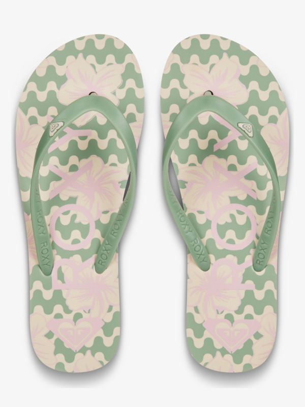 3 Tahiti - Flip-Flops for Women Green ARJL100869 Roxy