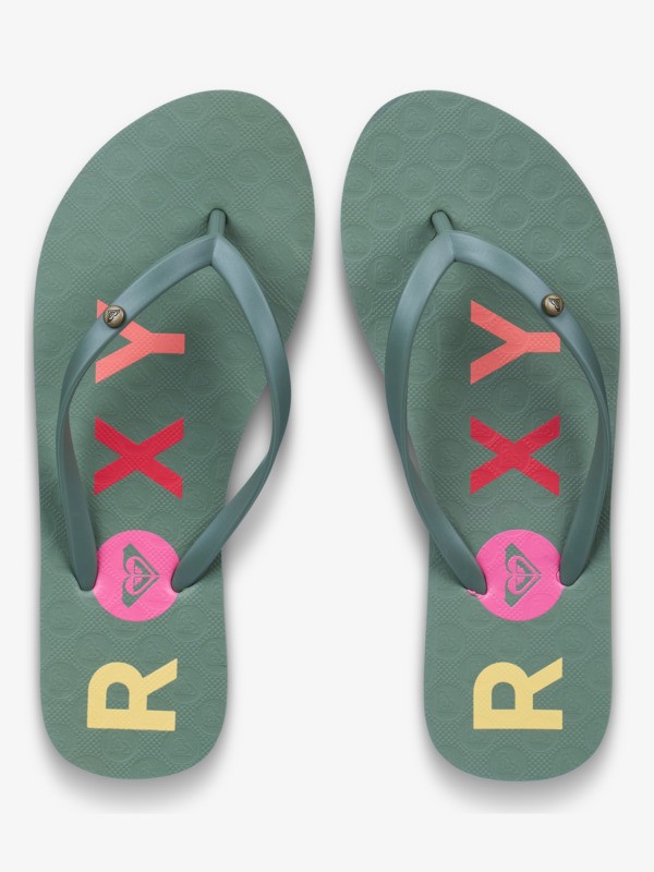 3 Sandy - Flip-flops f&uuml;r Frauen Gr&uuml;n ARJL100876 Roxy