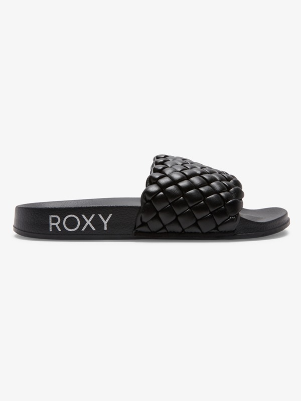 6 Slippy Puff - Slider Sandals for Women Black ARJL101052 Roxy