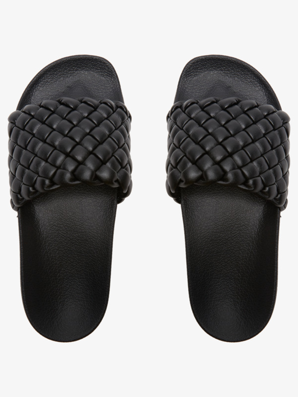 7 Slippy Puff - Slider Sandals for Women Black ARJL101052 Roxy