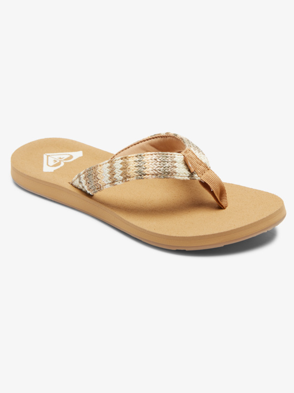 1 Porto Raffia - Flip-Flops for Women Beige ARJL101092 Roxy