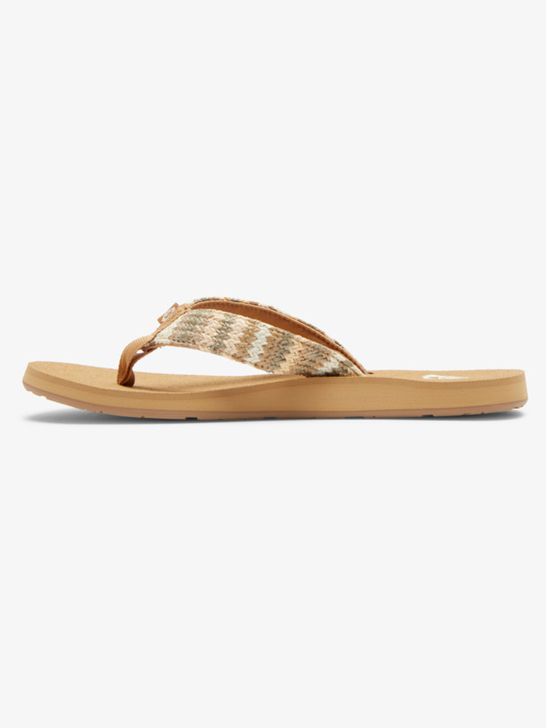 3 Porto Raffia - Flip-Flops for Women Beige ARJL101092 Roxy