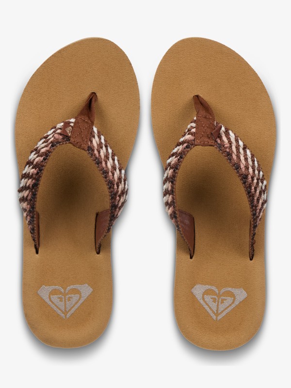 3 Porto - Infradito da spiaggia da Donna Brown ARJL101113 Roxy