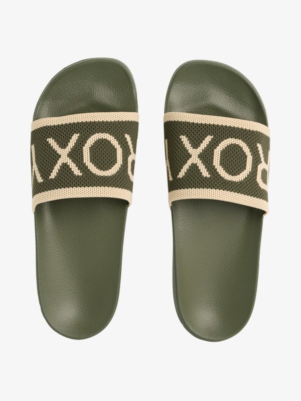 5 Slippy Knit Green ARJL101127 Roxy
