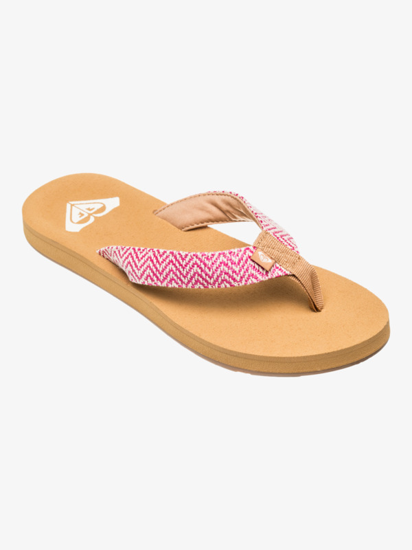 0 Porto - Chanclas de playa para Mujer Rojo ARJL101167 Roxy