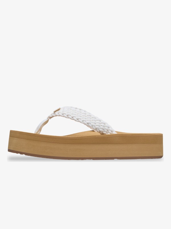 1 Porto - Platform Flip-Flops for Women Brown ARJL101168 Roxy