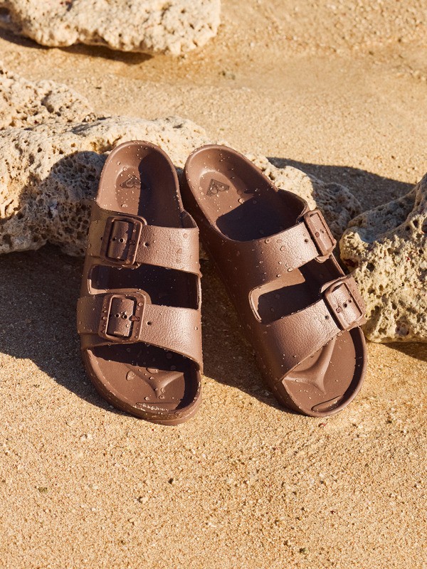 0 Kattie - Sliders for Women Brown ARJL101228 Roxy