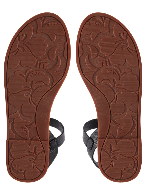 3 Jeanne - Leather Sandals Black ARJL200743 Roxy