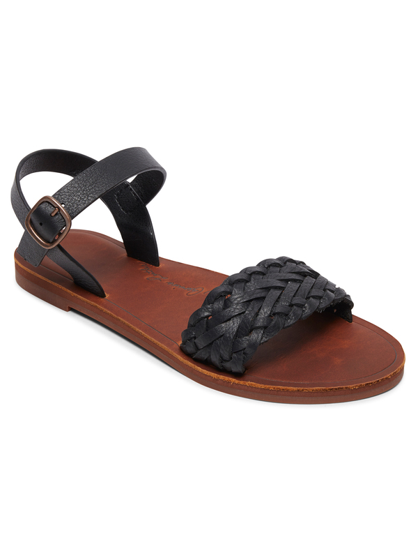 0 Jeanne - Leather Sandals Black ARJL200743 Roxy