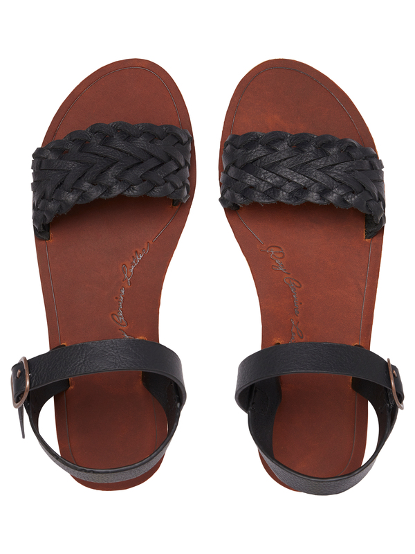2 Jeanne - Leather Sandals Black ARJL200743 Roxy