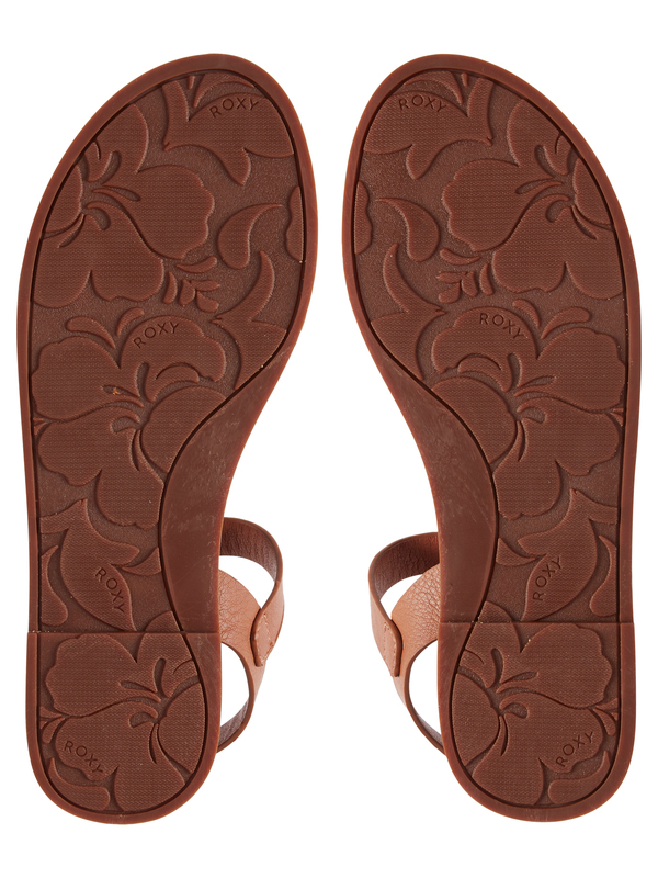 3 Jeanne - Leather Sandals Red ARJL200743 Roxy