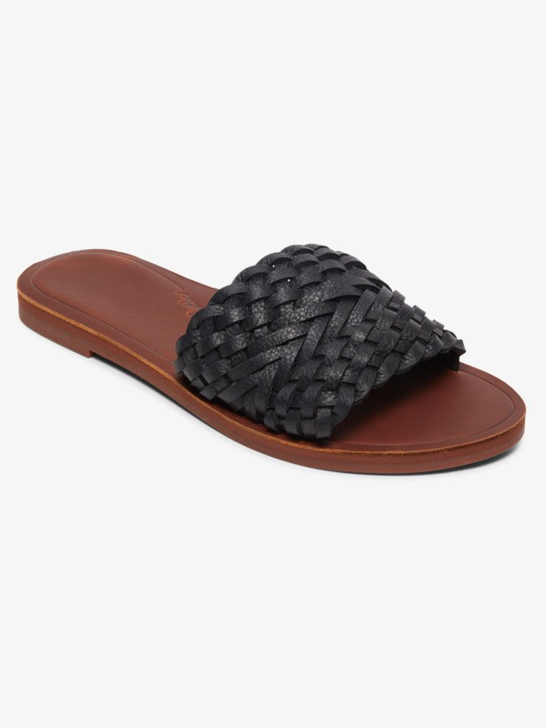 0 Arabella - Leather Sandals for Women Black ARJL200759 Roxy