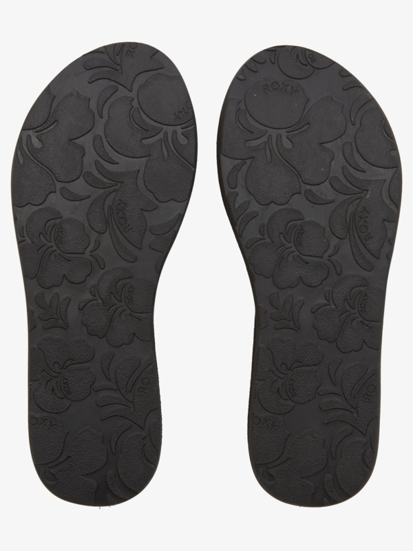 3 Lorraine - Leather Sandals for Women Black ARJL200779 Roxy
