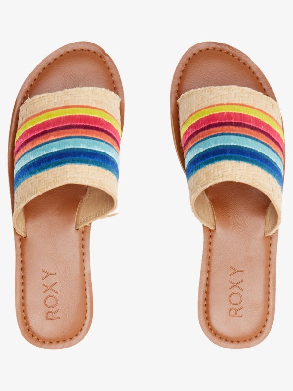 2 Kaia Slim - Sandales en cuir pour Femme Multi ARJL200815 Roxy