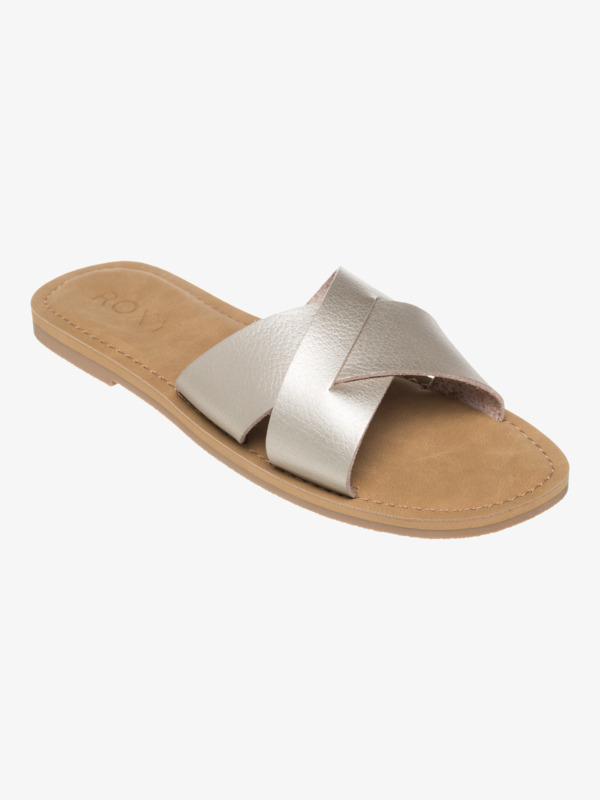 5 Andreya - Slide Sandals for Women Beige ARJL200847 Roxy