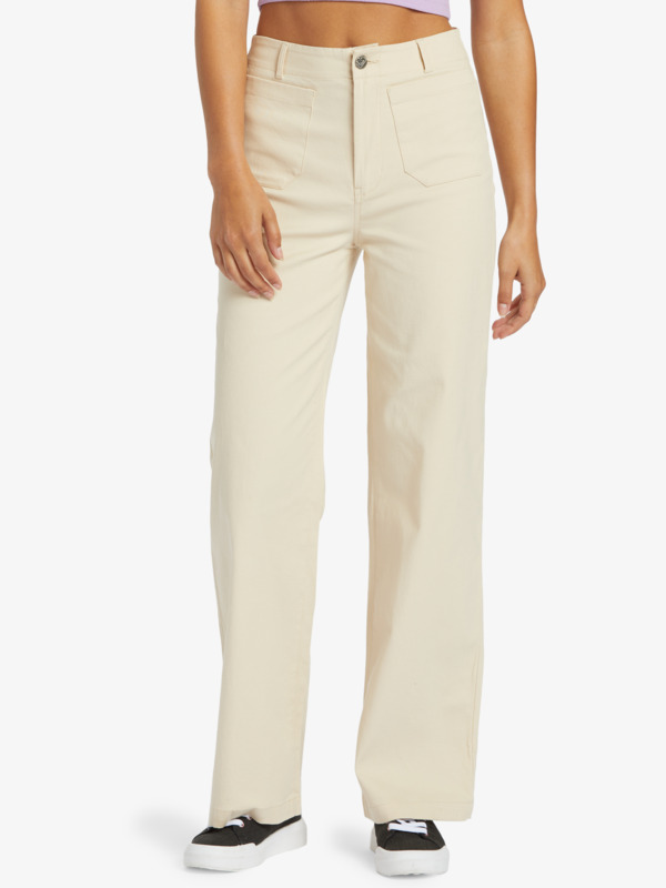 7 Coastal Cruiser - Wide Leg Trousers for Women Beige ARJNP03272 Roxy