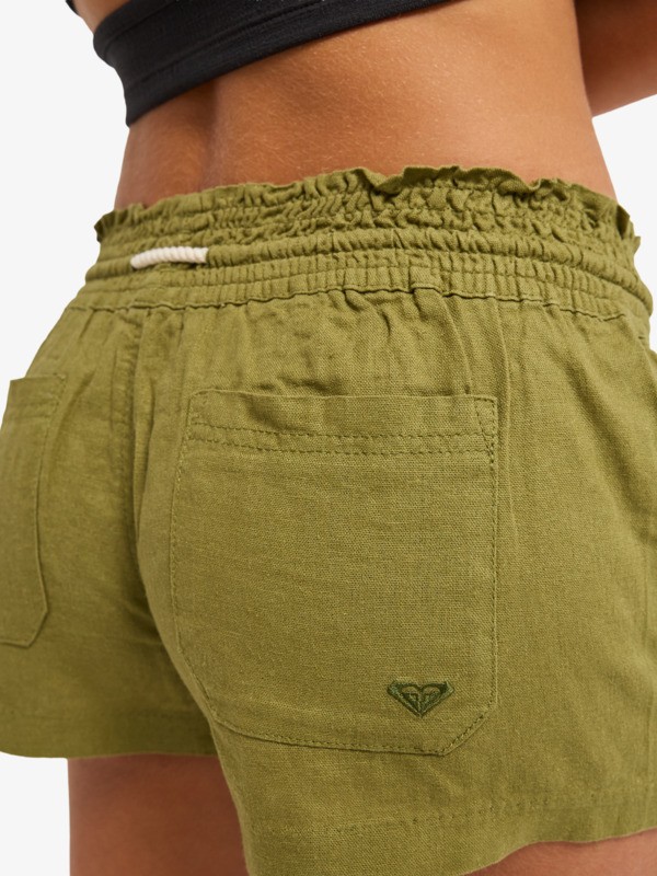 4 Oceanside - Strandshorts f&uuml;r Frauen Gr&uuml;n ARJNS03007 Roxy