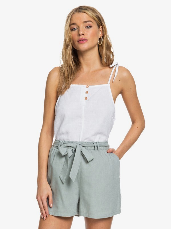 Roxy linen shorts shop