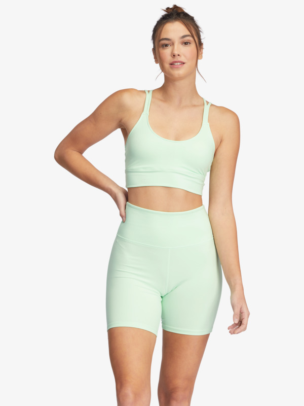 0 Kaileo High Waist - Short de Bicicleta para Mujer Verde ARJNS03194 Roxy