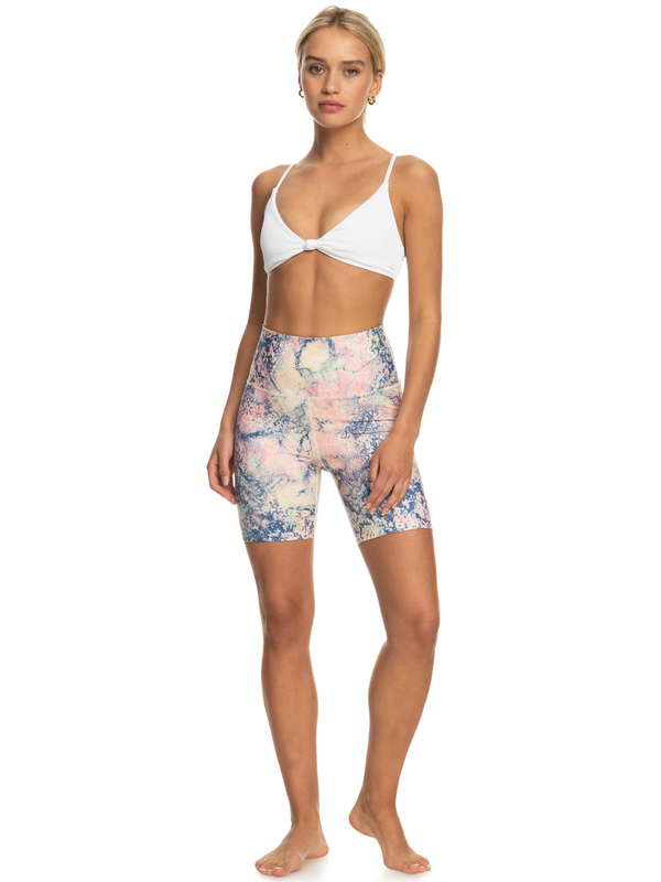 4 Kaileo High Waist - Short de Bicicleta para Mujer Blanco ARJNS03194 Roxy