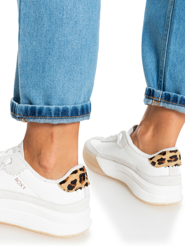 Roxy leopard canvas sneakers store