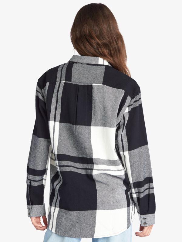 4 Let It Go Flannel - Long Sleeve Shirt for Women Black ARJWT03296 Roxy