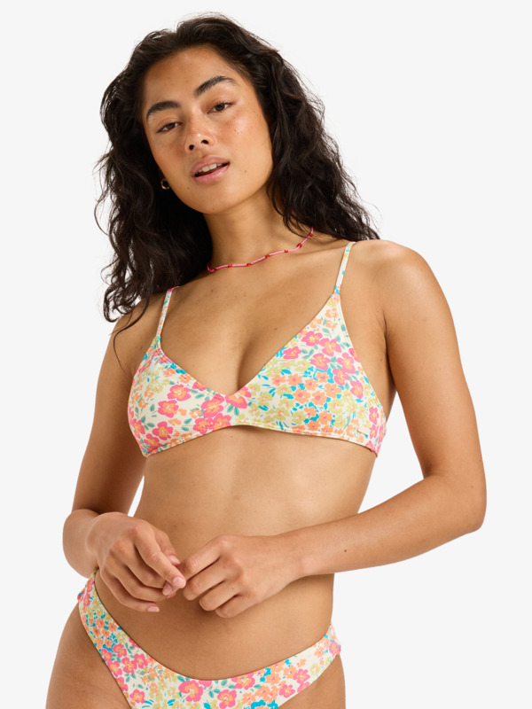 2 Printed Beach Classics - Haut de bikini coupe Tri pour Femme Vert ARJX303651 Roxy