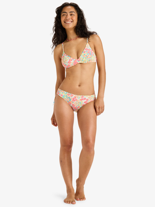 4 Printed Beach Classics - Mutandina bikini con nodo laterale da Donna Green ARJX403587 Roxy