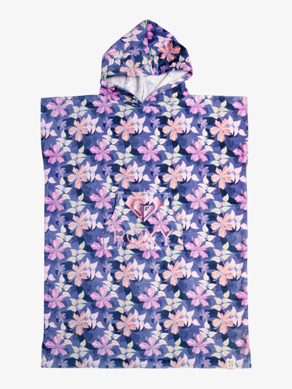 0 Stay Magical - Printed Poncho Towel for Girls Blue ERGAA03196 Roxy