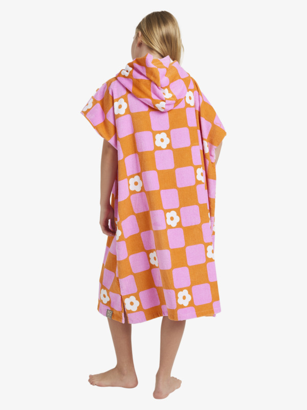 2 Rg Stay Magical Printed - Poncho de surf pour Fille Orange ERGAA03226 Roxy