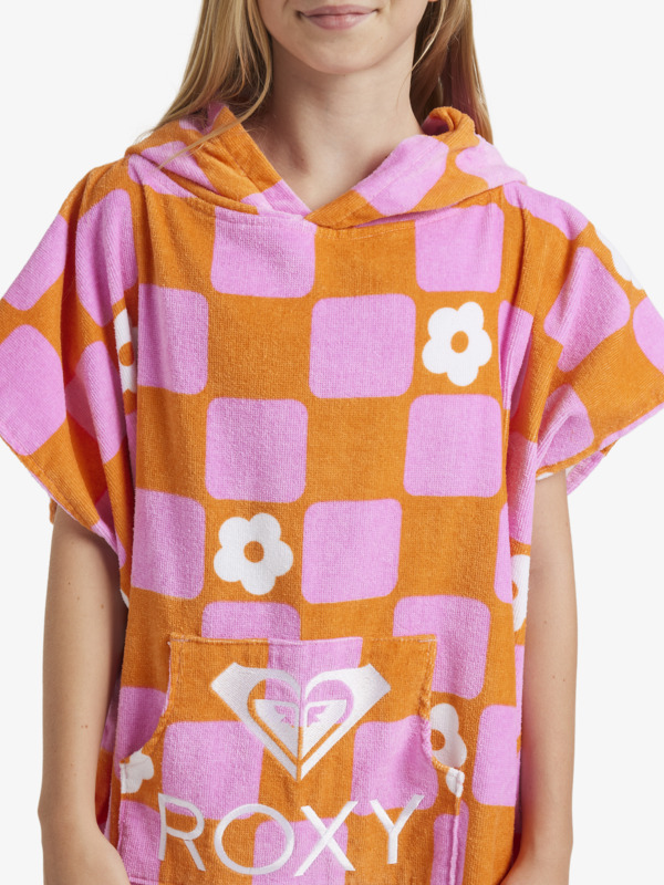 4 Rg Stay Magical Printed - Poncho de surf pour Fille Orange ERGAA03226 Roxy