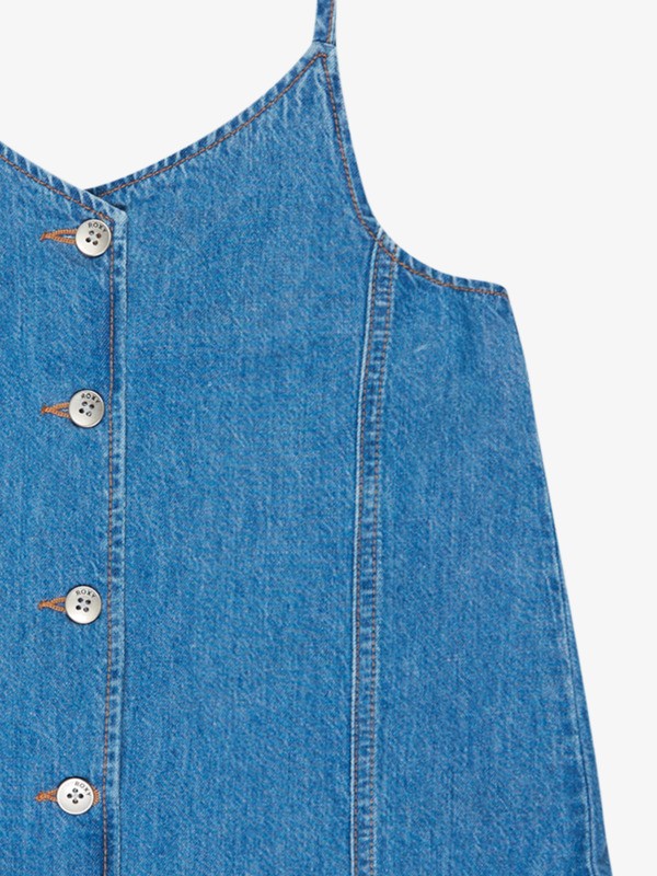 2 Radiant Skies - Robe en jean pour Fille 4-16 Bleu ERGDD03003 Roxy