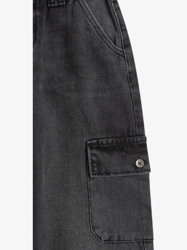 7 Celestial Dancer - Denim Cargobroek voor Meisjes 4-16 Black ERGDP03076 Roxy