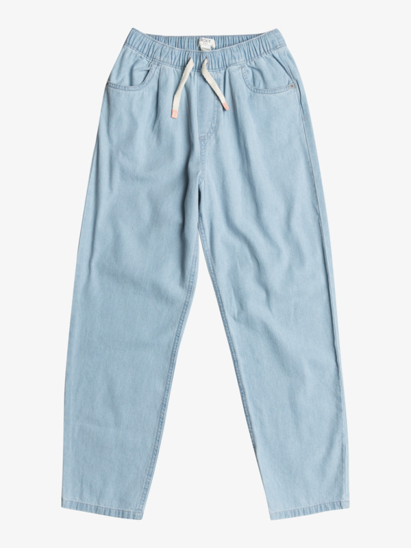 6 Bottom Of The Ocean - Denim Joggingbroek voor Meisjes 4-16 Blue ERGDP03077 Roxy