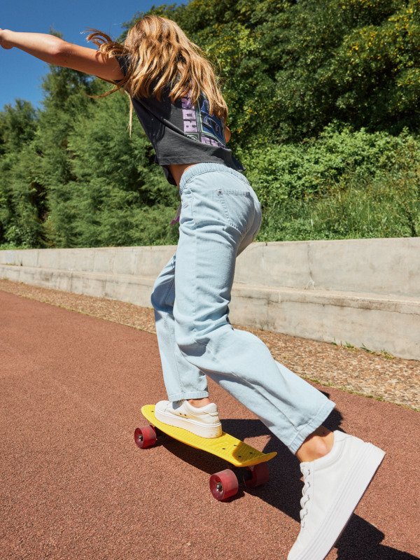 2 Bottom Of The Ocean - Jogger in denim da Ragazza 4-16 Blue ERGDP03077 Roxy