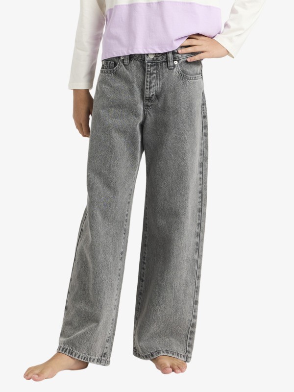 1 Dawn Patrol Mid Lava - Jeans à coupe ample pour Fille 4-16 Noir ERGDP03081 Roxy