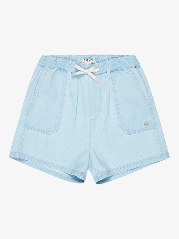 0 Call On Me - Lightweight Denim Shorts for Girls 4-16 Blue ERGDS03090 Roxy
