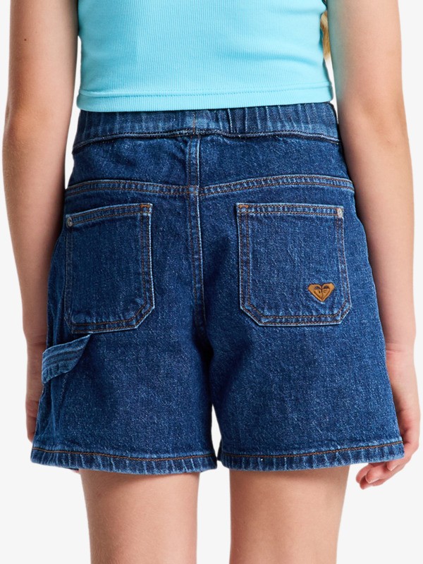 2 Surfside Spirit - Denim Shorts for Girls 4-16 Blue ERGDS03091 Roxy