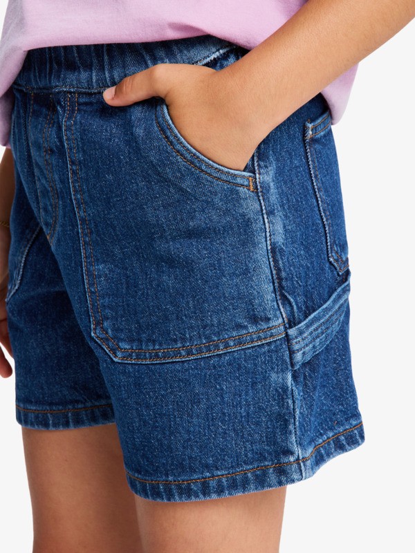 4 Surfside Spirit - Denim Shorts for Girls 4-16 Blue ERGDS03091 Roxy