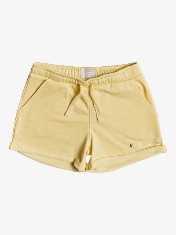 0 Be My Life A - Short de felpa con tejido orgánico para Chicas 4-16 Amarillo ERGFB03193 Roxy
