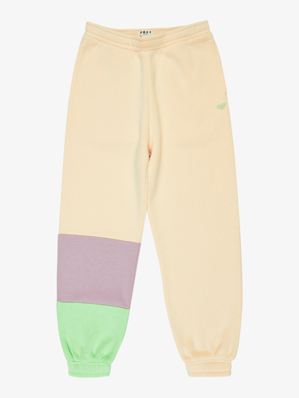4 Remember The Name Brushed - Colorblock Pull On Jogger Pant for Girls 4-16 Beige ERGFB03340 Roxy