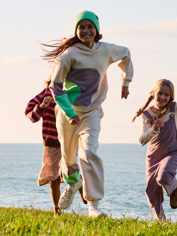 2 Remember The Name Brushed - Colorblock Pull On Jogger Pant for Girls 4-16 Beige ERGFB03340 Roxy