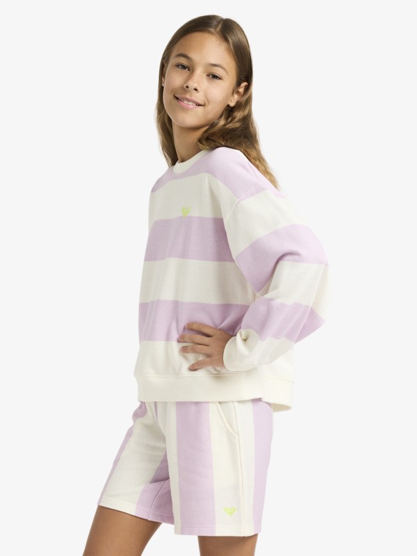 3 Little Things - Sweat Shorts for Girls 4-16 Purple ERGFB03342 Roxy