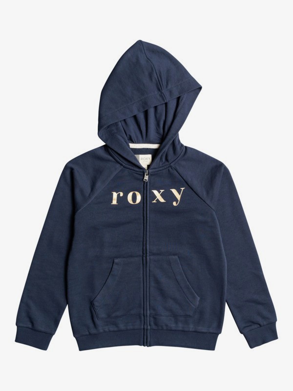 0 Another Chance - Sweat à capuche zippé en matière biologique pour Fille 4-16 Bleu ERGFT03619 Roxy