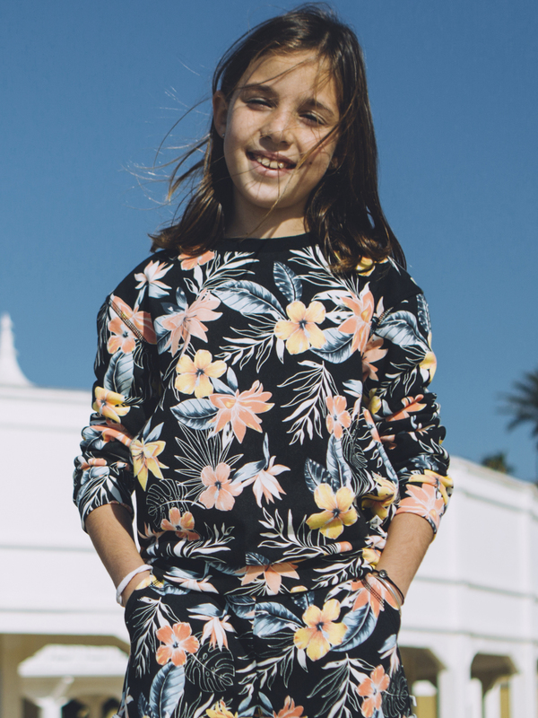 0 Off To The Beach - Sweat pour Fille 8-16 ans Noir ERGFT03698 Roxy