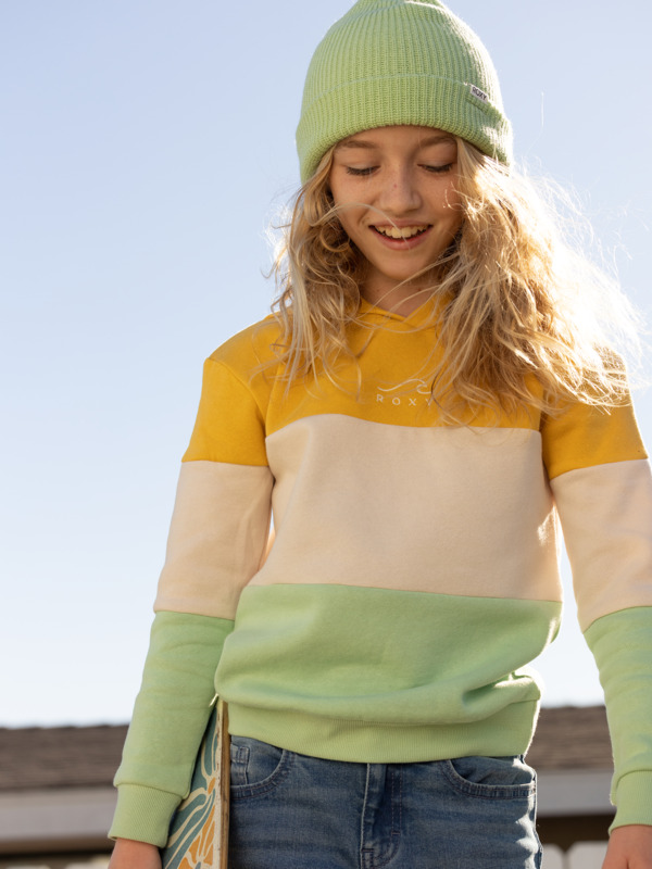 0 Down The River - Sudadera con Capucha para Chicas Verde ERGFT03761 Roxy