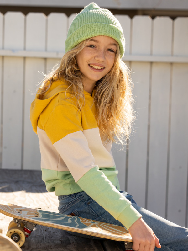 1 Down The River - Sudadera con Capucha para Chicas Verde ERGFT03761 Roxy